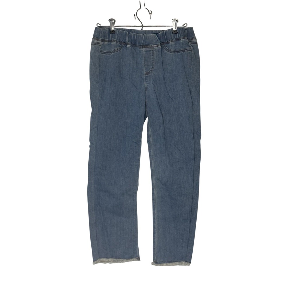 Eileen Fisher Women Pull On Capri Crop Jeans Size PSmall Blue